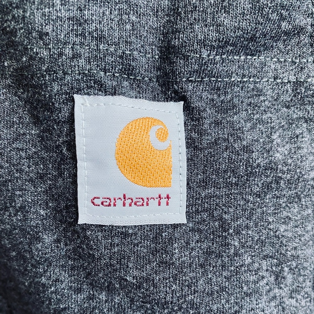 Men’s Carhartt Heavy Duty Pocket Tee Shirt in Charcoal Gray.  Size Medium.  EUC - Picture 3 of 14